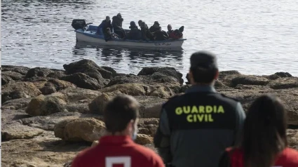 Llegada de una patera a las costas españolas, en una imagen de archivo.