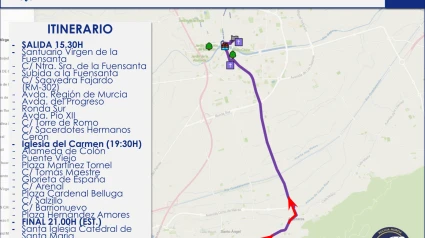 Itinerario bajada Fuensanta