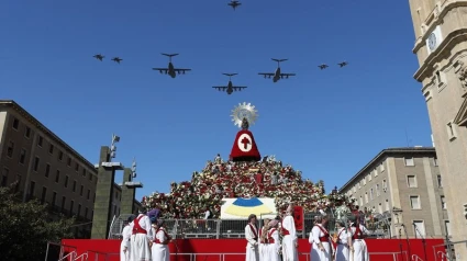 Imagen de archivo de la Ofrenda a la Virgen del Pilar en 2022