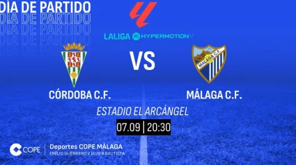 Horario y dónde ver y escuchar el Córdoba-Málaga este sábado 7