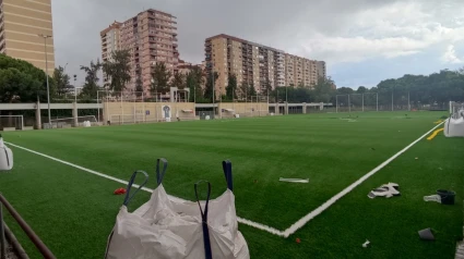 Renovació gespa artificial futbol Tram II Jardí Túria