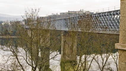 Puente internacional de Tui, frontera entre Galicia y Portugal