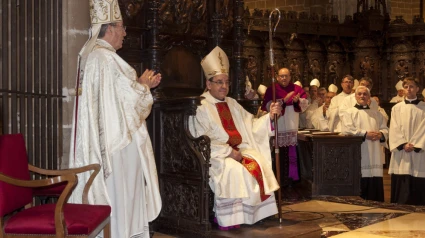 D. Florencio Roselló, Arzobispo de Pamplona, en su ordenación