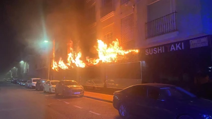 Incendio en Sushi Taki (Badajoz)