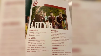 Ficha de la selección sub-21 de Letonia que jugó en Irlanda