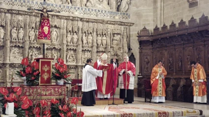 Imagen del Sto Cristo de los Milagros en Huesca