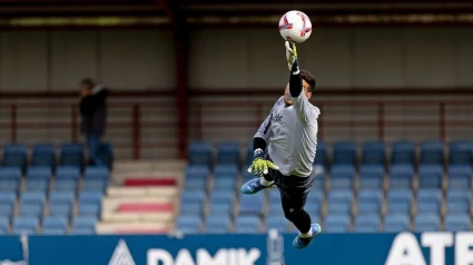 Sergio Herrera, portero de Osasuna, en Tajonar