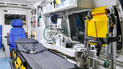 Interior de una ambulancia