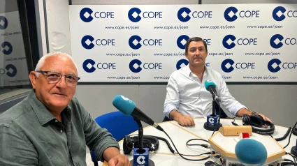 Francisco Padilla y Francisco Venzalá en los estudios de COPE en Jaén