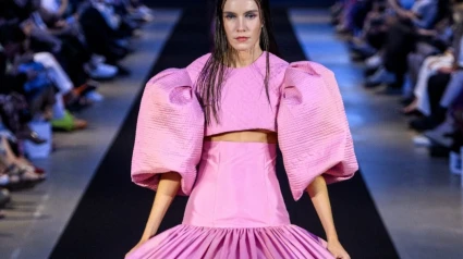 MADRID, SPAIN - September 11: A model walks the runway during the Mundos Paralelos to Wear Spring/Summer fashion show as part of the MBFWEEKMadrid on September 11, 2024 in Madrid, Spain. (Photo by Juan Naharro Giménez)