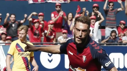 Roberto Torres celebra su gol ante Barça