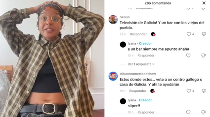 La joven que quiere aprender el idioma y el comentario en TikTok