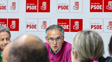 José Luis Quintana, en una imagen compartida por el PSOE de Don Benito en su perfil de X