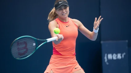 Paula Badosa, durante el torneo de Pekín femenino.