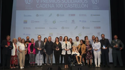 Ganadores de los V Premios Solidarios Cadena 100 Castellón