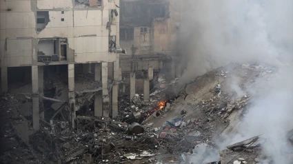 Bomberdeo israelí en los suburbios de Beirut, en Líbano