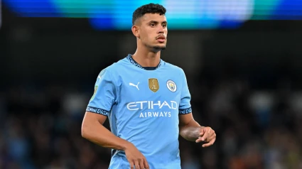 Matheus Nunes, centrocampista portugués del Manchester City.