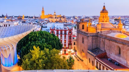 Imagen aérea del centro de Sevilla