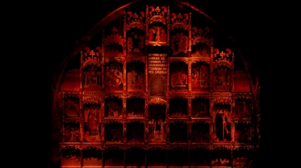 Imagen de la visita nocturna a la catedral de Tarazona.