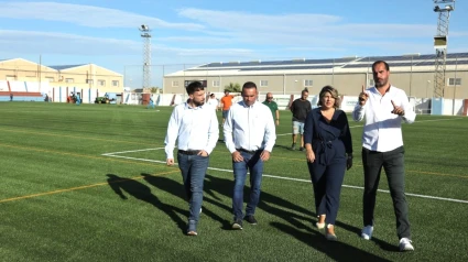 Noelia Arroyo visita nuevas instalaciones deportivas