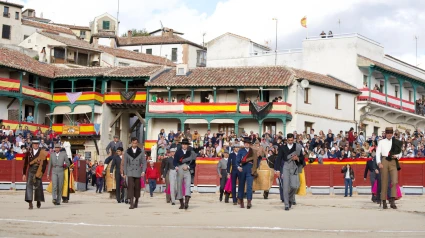 Paseíllo del festival taurino de Chinchón del pasado año