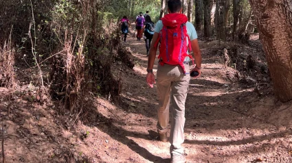 32 senderistas completan la ruta Santo Tomé-Mogón entre paisajes únicos, ruta de senderismo organizada por el Patronato de Deportes