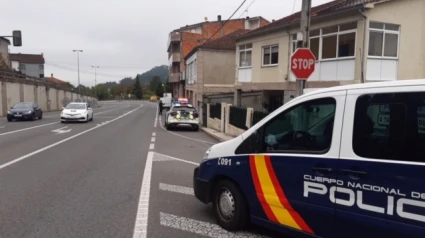 Agentes de la Policía Nacional en una intervención en la provincia de Ourense