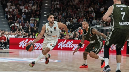 Facundo Campazzo, durante su partido ante el Bayern