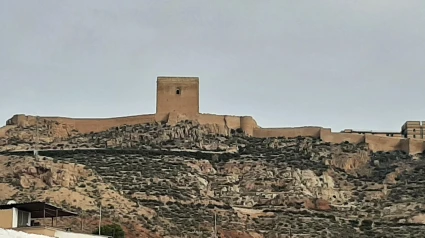 Panorámica del castillo de Lorca