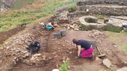 Trabajos realizados en el Castro de O Sarridal en Cedeira