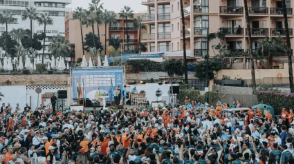 Imagen del acto de apertura del Mundial de Triatlón en Torremolinos.