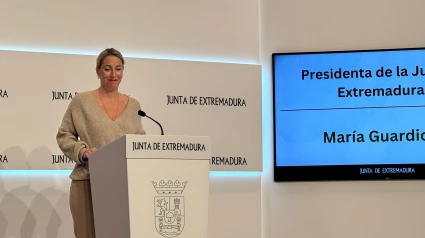 María Guardiola, presidenta de la Junta de Extremadura