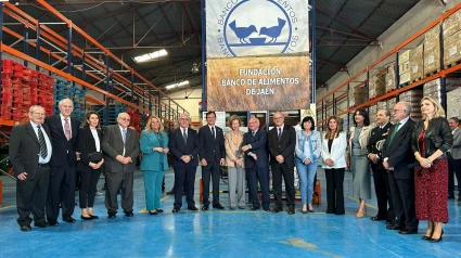 Su Majestad la Reina Doña Sofía visita las instalaciones de la Fundación Banco de Alimentos de Jaén