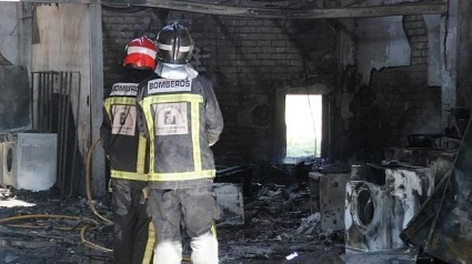 Foto de archivo bomberos