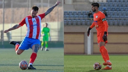 Jay Spires (Poli Almería) y Jesús Godino (Poli El Ejido)