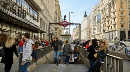 Boca de Metro de Gran Vía, Madrid