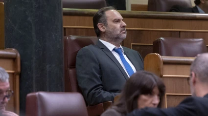 El exministro de Transportes José Luis Ábalos, durante una sesión plenaria, en el Congreso de los Diputados, a 22 de octubre de 2024, en Madrid