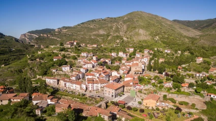 Pueblo de Soto en Cameros en la provincia de La Rioja, España