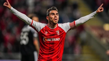 Horta celebra un gol con el Sporting de Braga