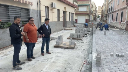 Visita a las obras de la Calle Joaquín Turina de Torrenueva Costa