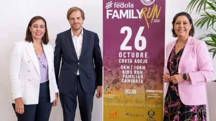 Miguel Ángel Cuartero, gerente del Hospital Quirónsalud Costa Adeje en la presentación de la carrera. | QUIRÓN SALUD