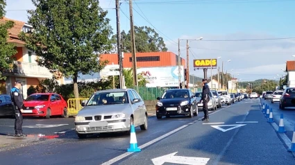 Foto de archivo de un operativo especial de tráfico en Ferrol