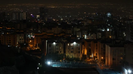 Vista general de la ciudad capital de Teherán, Irán, a principios del 26 de octubre de 2024.