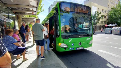 Autobús en Cáceres