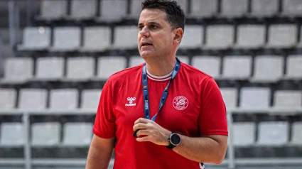 Antonio Pérez Caínzos, durante un entrenamiento con el Lucentum.