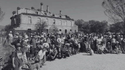 Imagen de archivo de una marcha reivindicativa en la finca Monesterio