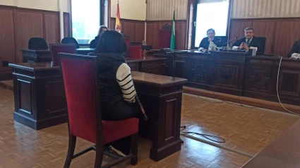 Imagen de la acusada durante el juicio