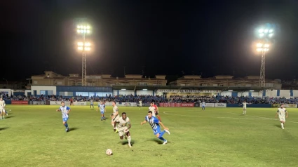 Momento del partido entre el Águilas FC y el CD Castellón