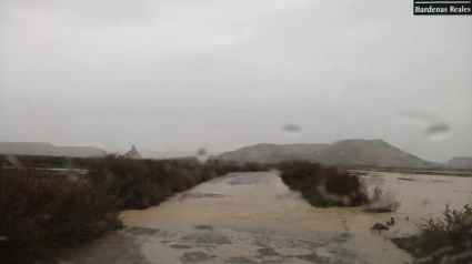 Precaución en Bardenas por lluvias