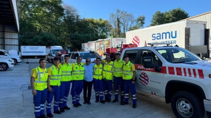 Voluntarios de SAMU que participaron en Florida en la Misión de ayuda tras el huracán Milton